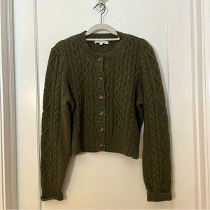 NEW | Favorite Daughter Cardigan | Olive Green | L